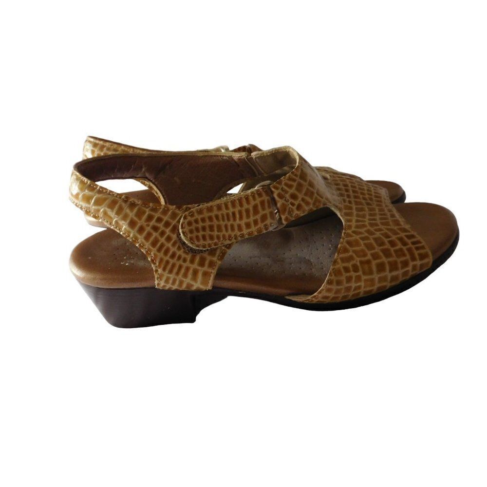 SAS Women's Size 6 M Sandals Tripad Comfort‎ Suntimer Beige Gold Slingback - Picture 4 of 8